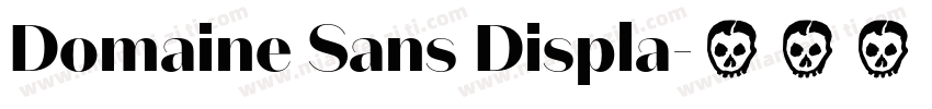 Domaine Sans Displa字体转换